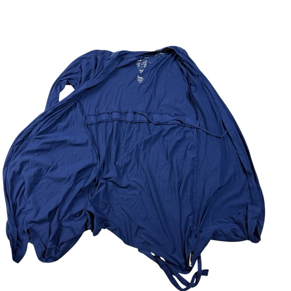 Bump in the Night Maternity 2-Piece Sleep/Loungewear Set Blue XL Robe & Cami - Picture 6 of 16